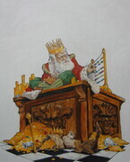 The King was in his Counting House...